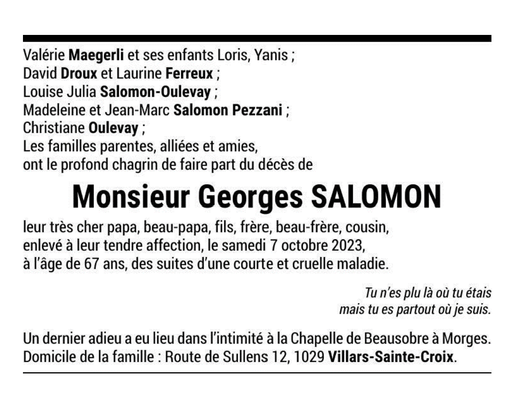 Georges salomon deals